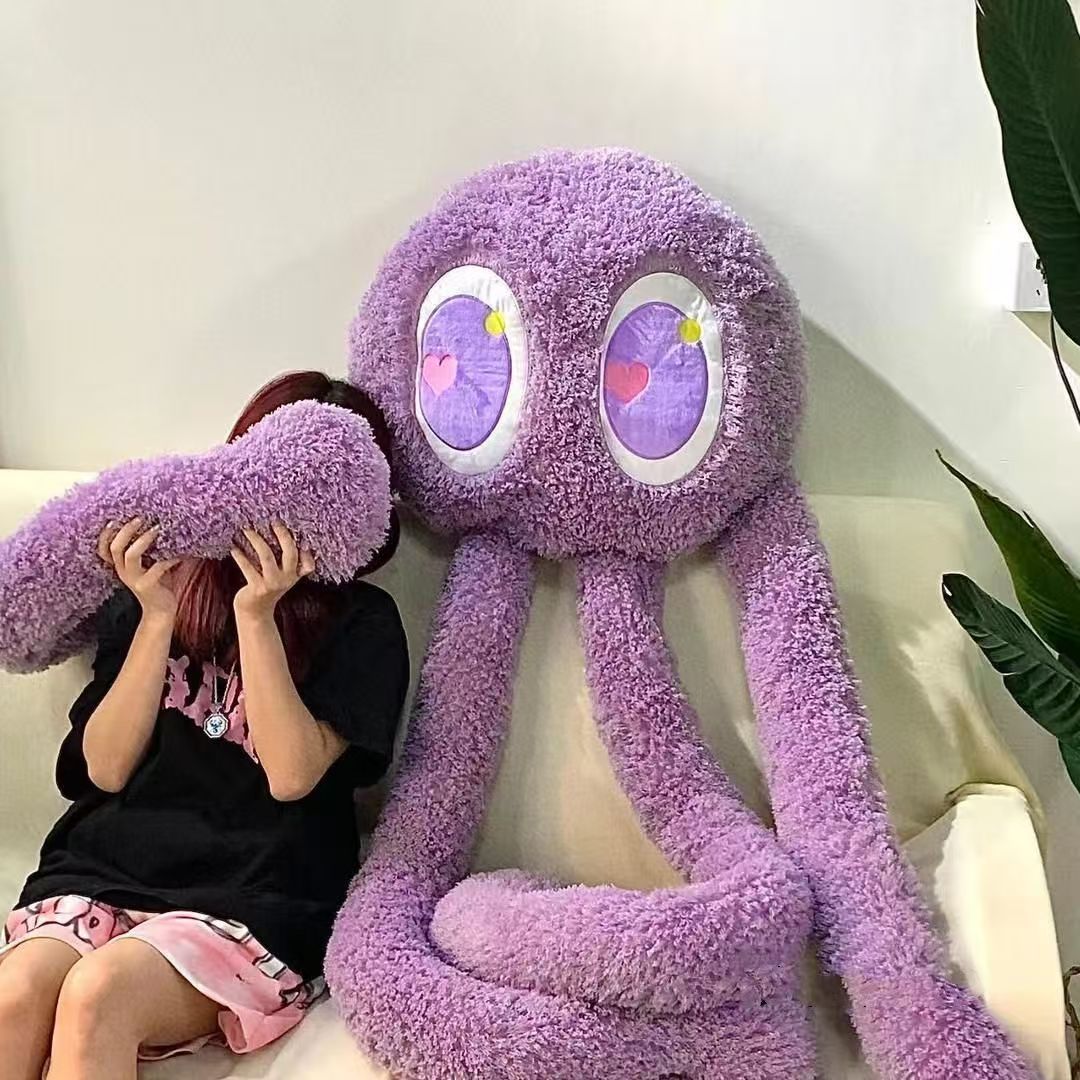 Oversized Plush Octopus Pillow