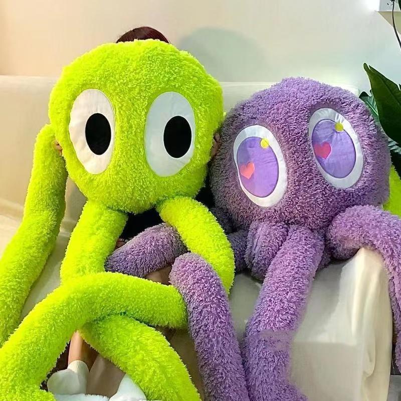 Oversized Plush Octopus Pillow